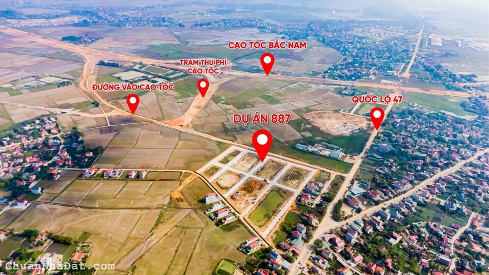 MB 887 Đông Minh Đông Sơn  Thanh Hóa - Vị trí Vàng ngay nút giao cao tốc Bắc Nam