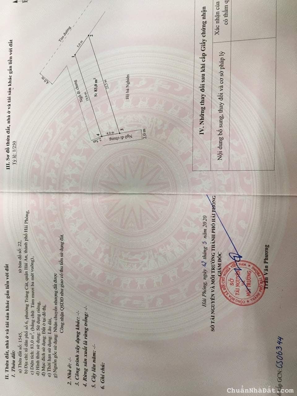 Bán lô đất 3 mặt tiền mặt đường Nhà Mạc, Tràng Cát 83m2 giá 26.5tr/m2 Bán lô đất 3 mặt tiền mặt đường Nhà Mạc, Tràng Cát 83m2 giá 26.5tr/m2