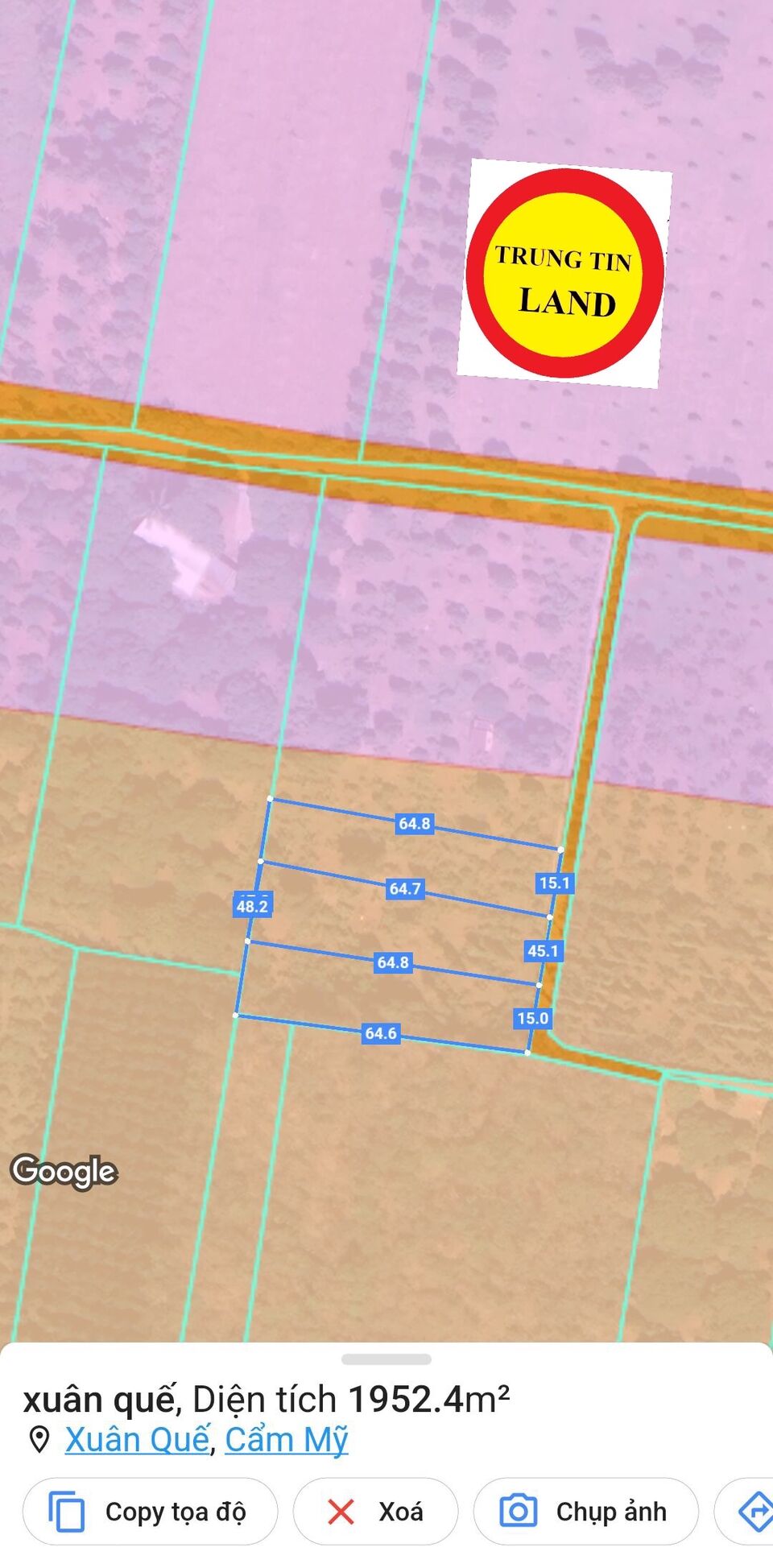Bán 3 Sào Đất  Gần Sân Bay Long Thành Giá 1,65 Tỷ/ Sào.