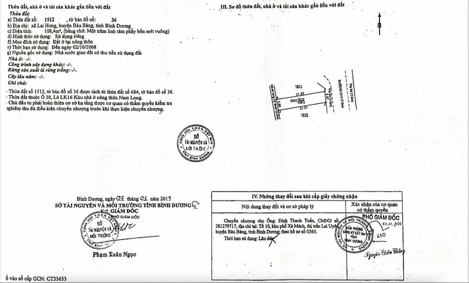 Chính chủ cần bán gấp 02 lô liền kề sạch đẹp, không cống cột trong khu dân cư Nam Long Bàu Bàng Chính chủ cần bán gấp 02 lô liền kề sạch đẹp, không cống cột trong khu dân cư Nam Long Bàu Bàng