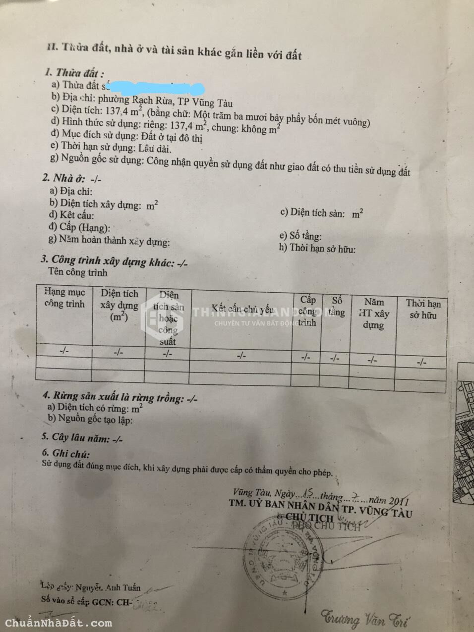 bán Lô đất hồ tri tân vị trí tương lai thành trung tâm khu vực Rạch Dừa tiềm năng phát triển manh