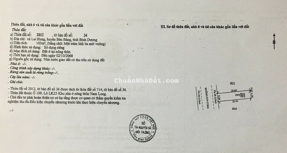  Chính chủ cần bán gấp 02 lô liền kề sạch đẹp, không cống cột trong khu dân cư Nam Long Bàu Bàng
