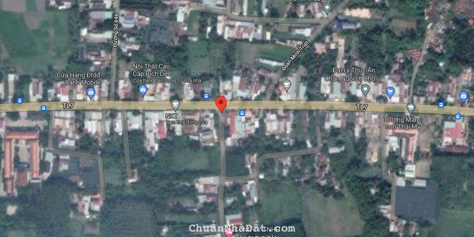 Em còn 1 lô duy nhất nằm ngay mặt tiền đường Tỉnh Lộ 7 tại xã Thái Mỹ  