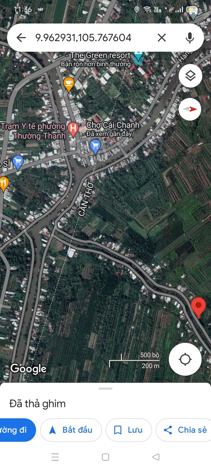 Nền rạch Xẻo Da gần chợ Cái Chanh, Thường Thạnh, Cái Răng, Cần Thơ