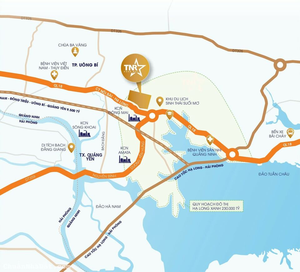 Dự án TNR Đông Mai – Quảng Ninh,trung tâm vùng kinh tế trọng điểm, giá đầu tư