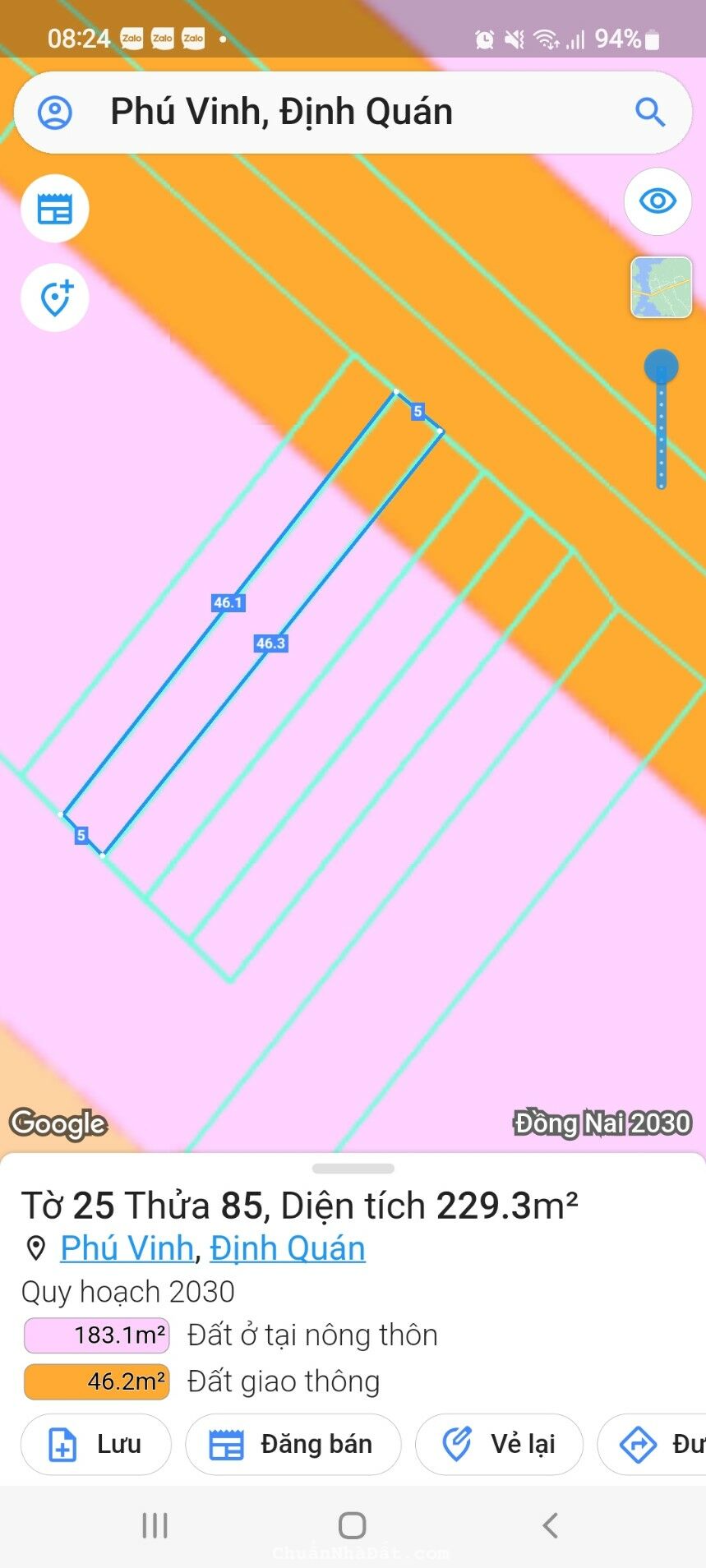 Bán đất giá rẻ gần KDL Thác 3 Zọt (7tr/m²)