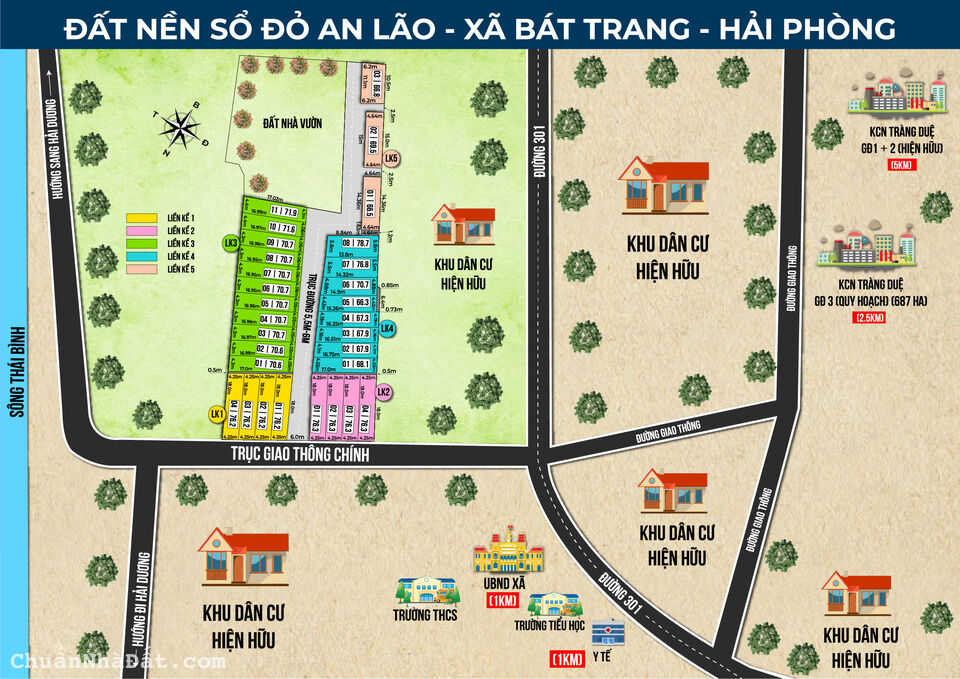 Bên em đang mở bán 60 lô đất khu Bát Trang- An Lão Bên em đang mở bán 60 lô đất khu Bát Trang- An Lão