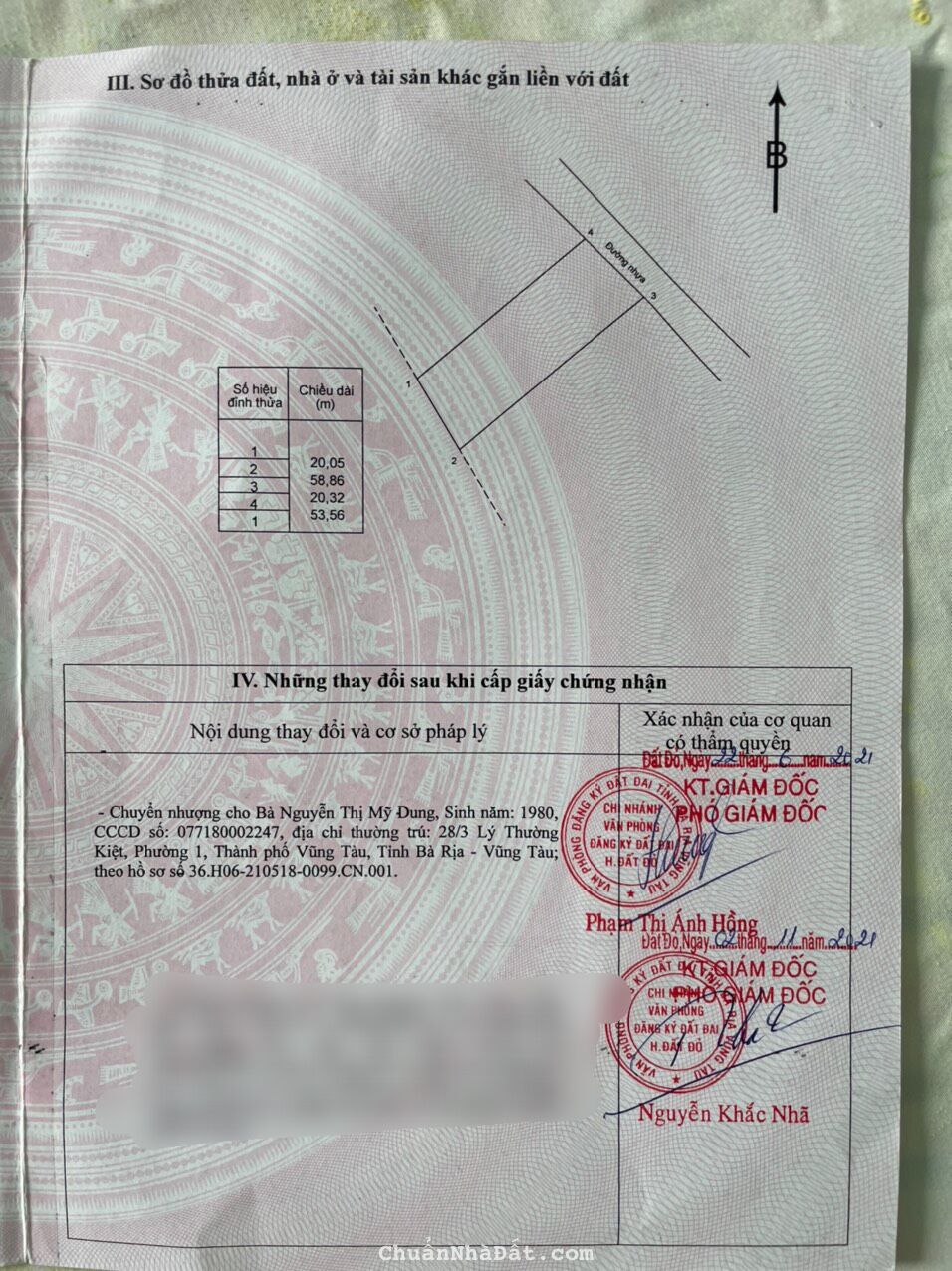 BÁN LÔ ĐẤT MT ĐƯỜNG NHỰA XÃ LONG MỸ ĐẤT ĐỎ BRVT DT 1124M2 