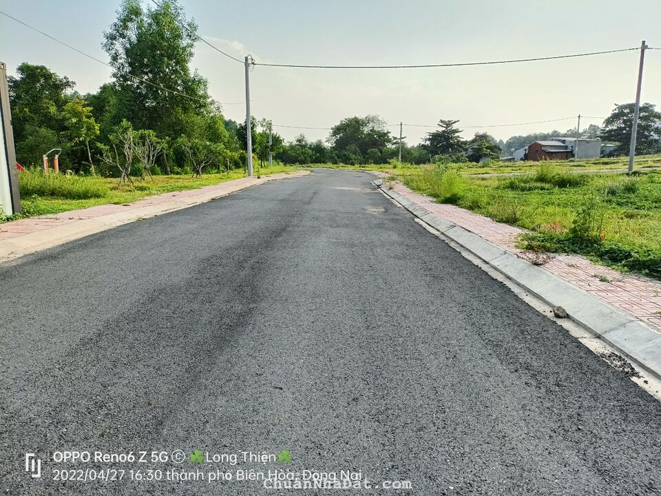 Đất tại TT Biên hòa, chỉ 22 triệu/m2