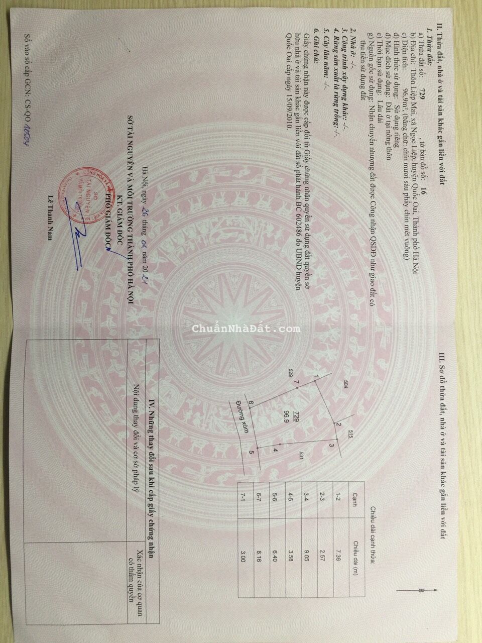 Bán Đất Ngọc Liệp, sát Đại lộ TL, cạnh KCN, Viện nhi, sản TW: 97m, MT 6.4m, giá 1.65 tỷ 