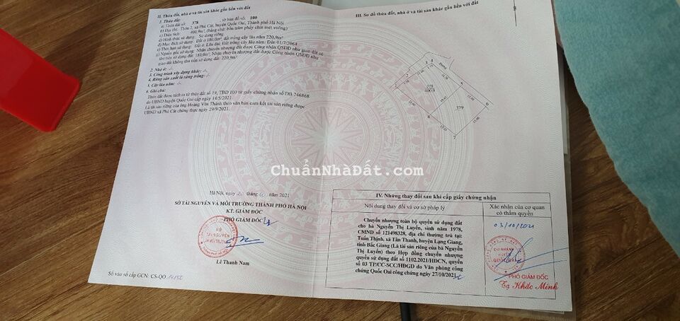 Lô góc 2 mặt ô tô, Thôn 2 Phú Cát, Cách DH09 100m, DT400,9m, MT40m, giá 5,2 tỷ Lô góc 2 mặt ô tô, Thôn 2 Phú Cát, Cách DH09 100m, DT400,9m, MT40m, giá 5,2 tỷ