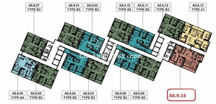 Cần bán căn hộ 3PN Alnata Plus, căn góc, A8.9.14, view phố đi bộ, + Tặng kèm chỗ để xe 600tr
