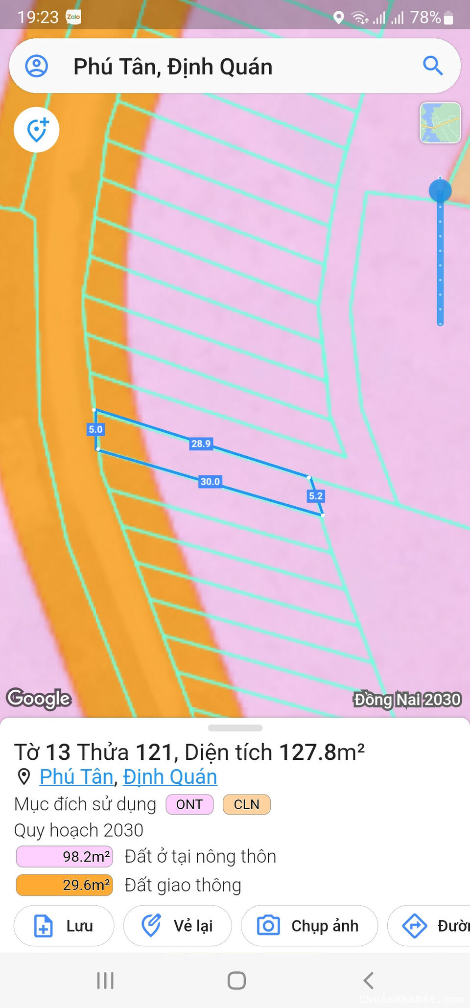 Đất nở hậu 127.8m2 sổ đỏ Định Quán Đồng Nai đường ô tô 580 triệu ,gần cao tốc Dầu Giây đã làm xong Đất nở hậu 127.8m2 sổ đỏ Định Quán Đồng Nai đường ô tô 580 triệu ,gần cao tốc Dầu Giây đã làm xong