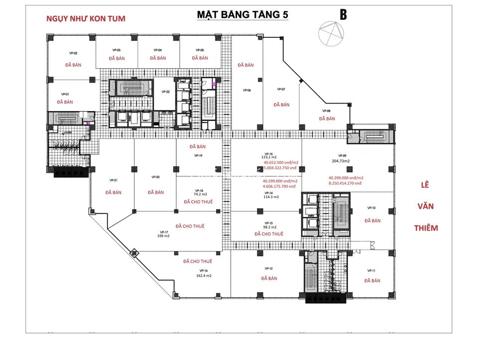 Bán sàn văn phòng toà Stellar Garden Lê Văn Thiêm cực đẹp mới bàn giao, giá chỉ từ 39tr/m2 Bán sàn văn phòng toà Stellar Garden Lê Văn Thiêm cực đẹp mới bàn giao, giá chỉ từ 39tr/m2
