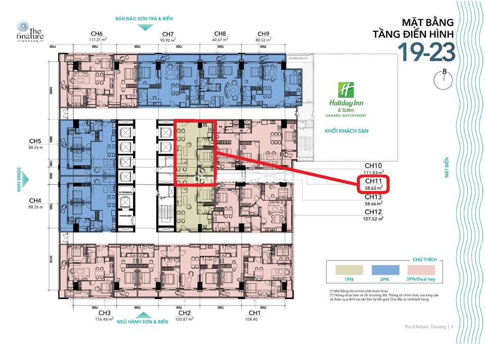 Duy nhất 1 căn 56 tr/m2 - Bán gấp căn 58,6m2 mặt biển Mỹ Khê - Nhận nhà quý 3/2022 - Sở hữu lâu dài