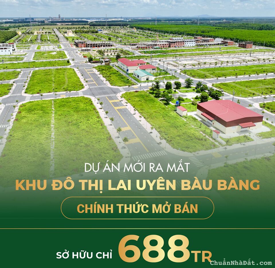 Đất đã có sổ tại TTHC Bàu Bàng sở hữu chỉ từ 688tr Đất đã có sổ tại TTHC Bàu Bàng sở hữu chỉ từ 688tr