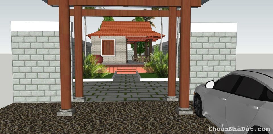 Bán đất tặng luôn thiết kế nhà gỗ sang chảnh