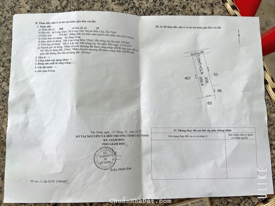 10x36 có 250m thổ, mặt tiền đường nhựa 15m giá cực rẻ