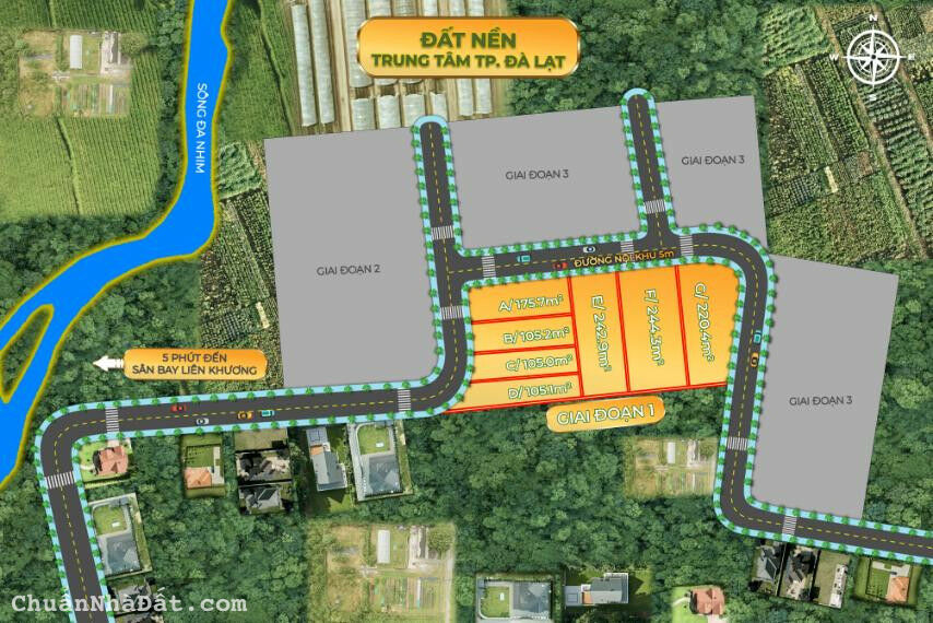 Bán đất full thổ cư, cách sân bay Đà Lạt 5 phút, sổ riêng công chứng ngay Bán đất full thổ cư, cách sân bay Đà Lạt 5 phút, sổ riêng công chứng ngay