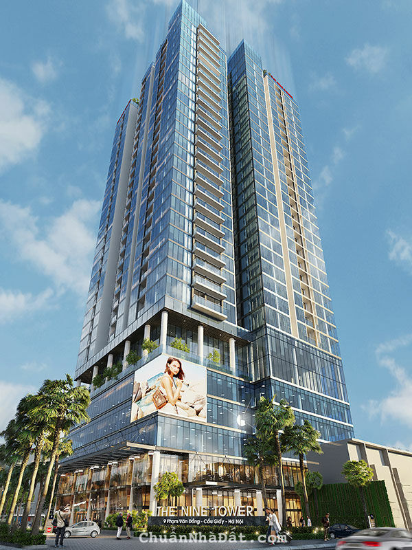 Cho thuê sàn văn phòng, thương mại dịch vụ hiện đại  50m2- 596m2 tòa nhà The Nine Cầu Giấy Hà Nội