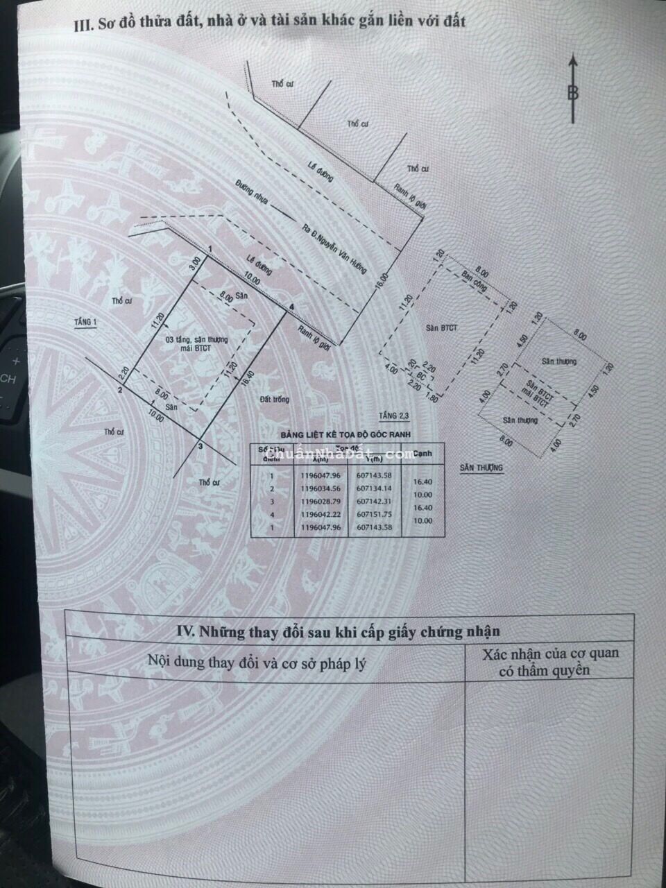 Bán nhà mặt tiền Nguyễn Văn Hưởng quận 2