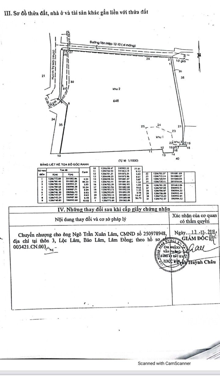 Bán lô đất mặt tiền Huỳnh Thị Mài