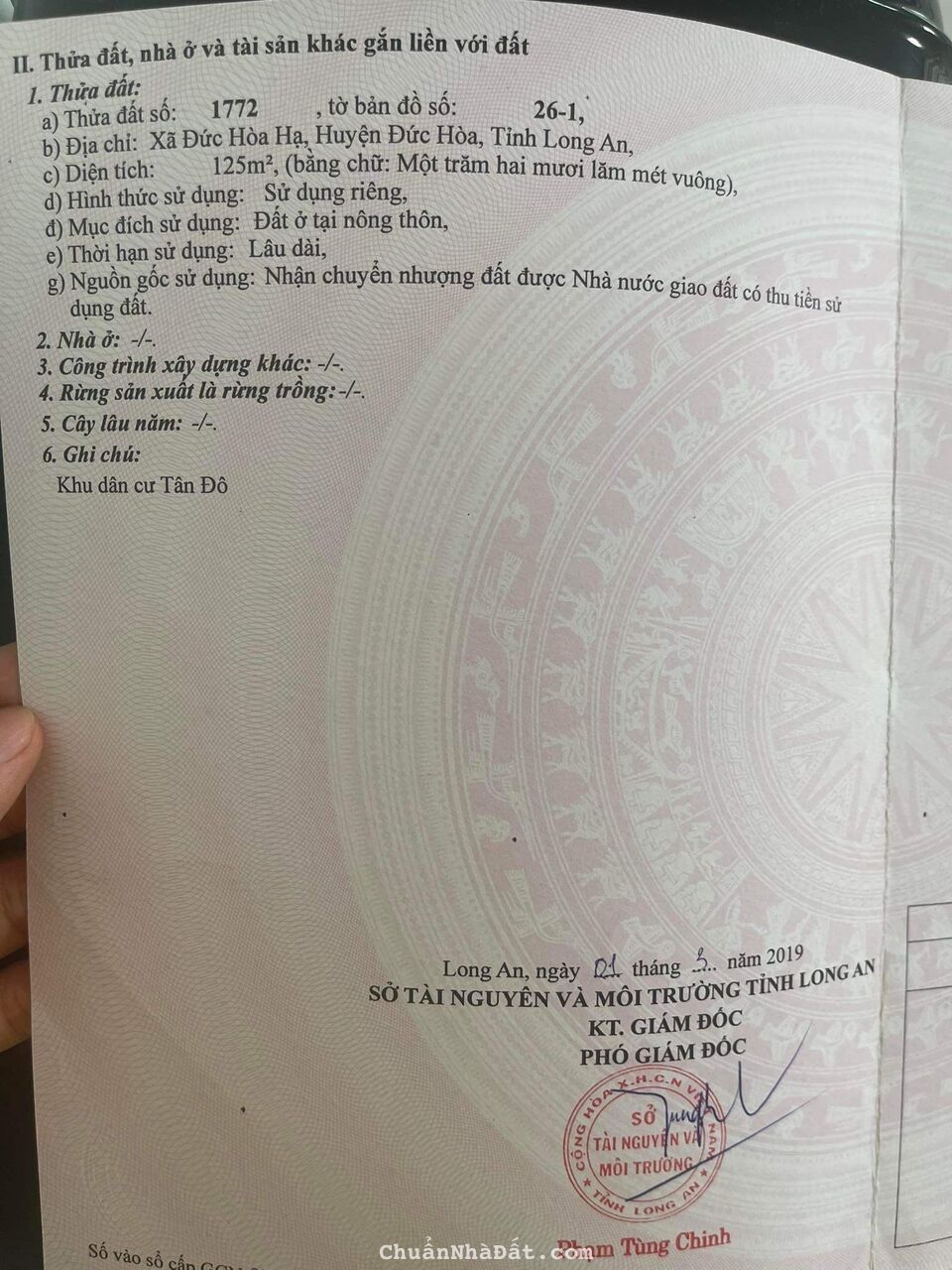 Chủ Cần Bán Gấp MT kdc Tân Đô Đường Số 19 KCN Chủ Cần Bán Gấp MT kdc Tân Đô Đường Số 19 KCN