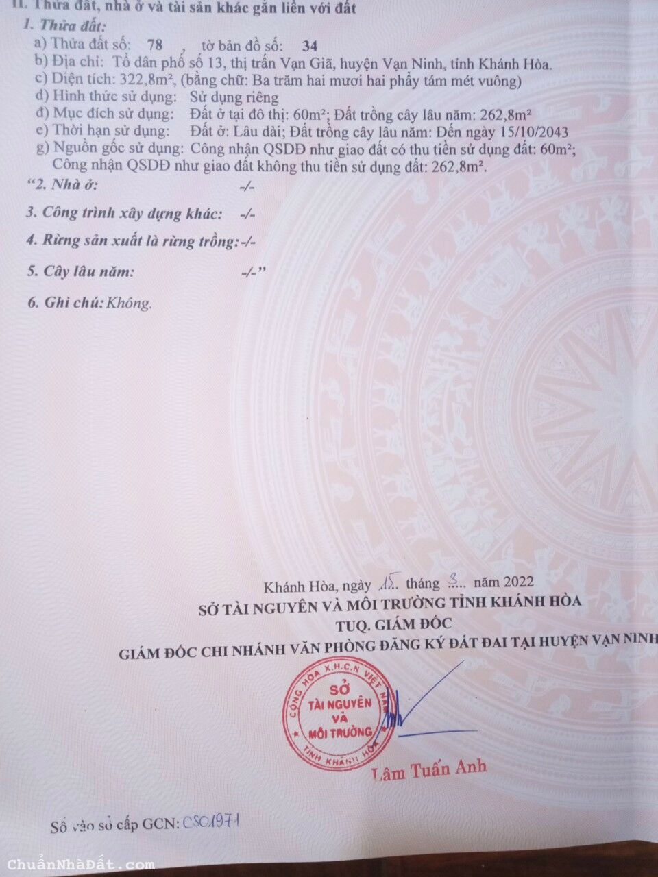 Cần bán lô đất đẹp ngang hơn 12m ,ngay gần nhà hàng Sông Xanh, tô 13 thị trấn vạn giã