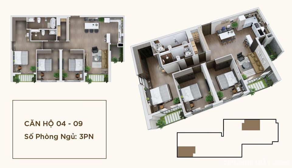 Căn 2PN chung cư Hoàng Thành Pearl Mỹ Đình - 44tr/m2 - Full nội thất