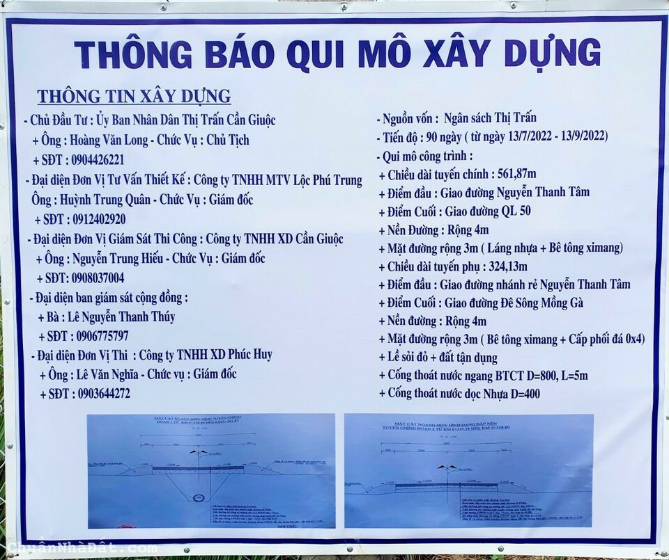 Kẹt tiền bán gấp nền thổ tại thị trấn Cần Giuộc