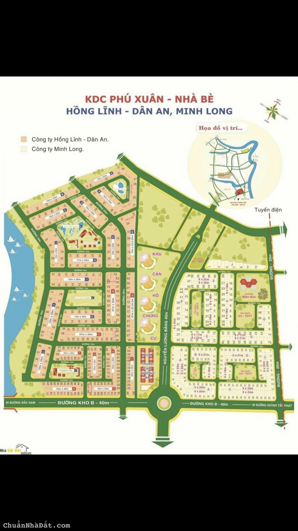 Chính chủ cần bán lô góc biệt thự dự án KDC Phú Xuân Hồng Lĩnh. Giá 25tr/m2 còn thương lượng.