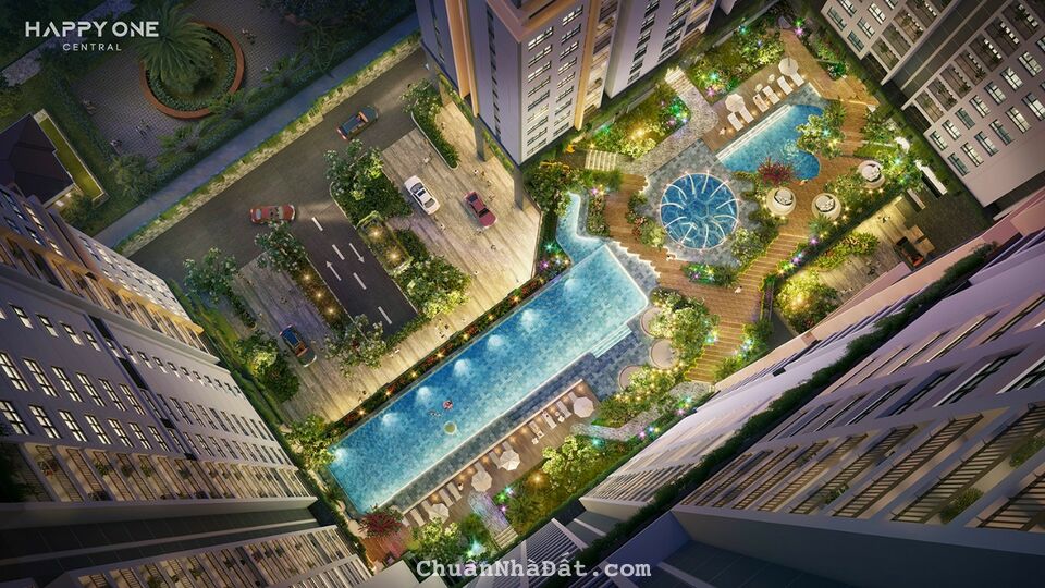 Tòa Tháp Đôi Happy One Central bậc nhất 41 tầng tại Thủ Dầu Một Bình Dương, nhận ngay 1.5 cây VÀNG