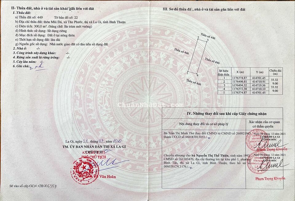 Bán Đất Đường Lê Minh Công TX.Lagi Giá Thấp Hơn 30% So Với Thị Trường