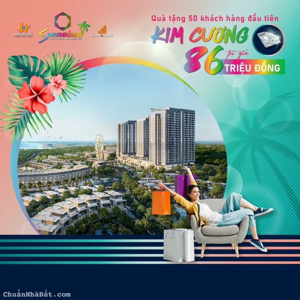 Khu đô thị mới Summer Land Mũi Né mở bán đợt 1 giá gốc f0 từ chủ đầu tư chỉ 6 tỷ