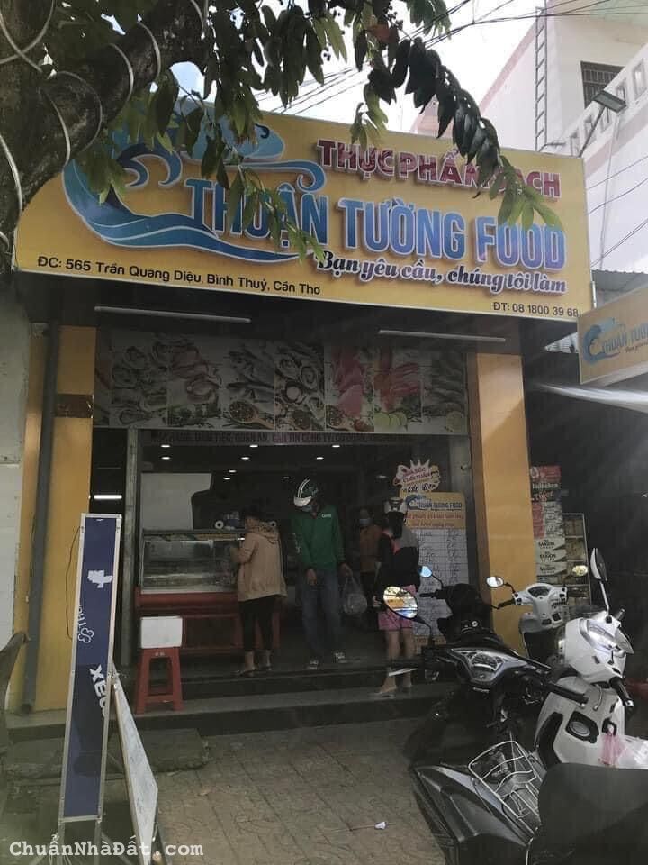 Cho thuê nhà mặt tiền: 565 đường Trần Quang Diệu, P. An Thới, Q. Bình Thuỷ, TP Cần Thơ.